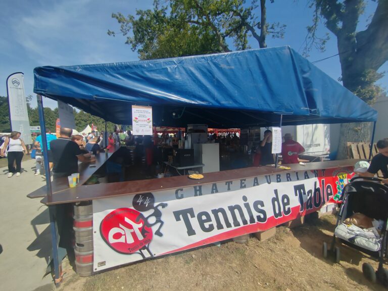 Le Club de Tennis de Table de Chateaubriant à la Foire de Béré 2024 !